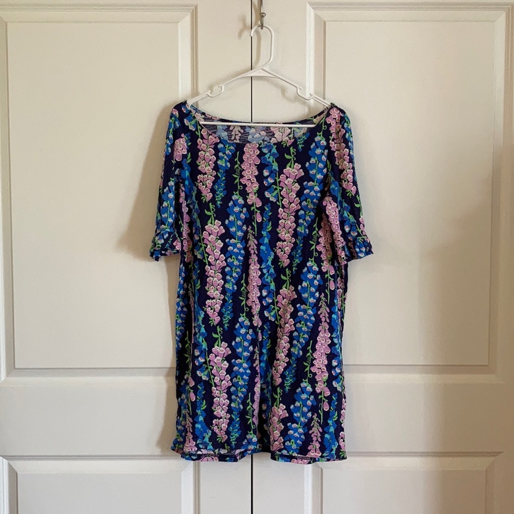 Large Lilly Pulitzer Somerset Cotton T-shirt Dress